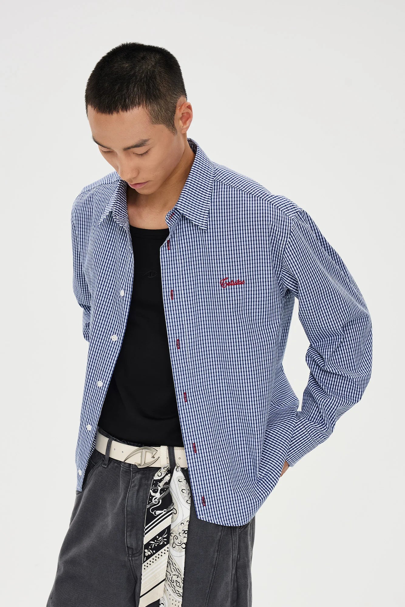 CATSSTAC Essential Gingham Embroidered Shirt