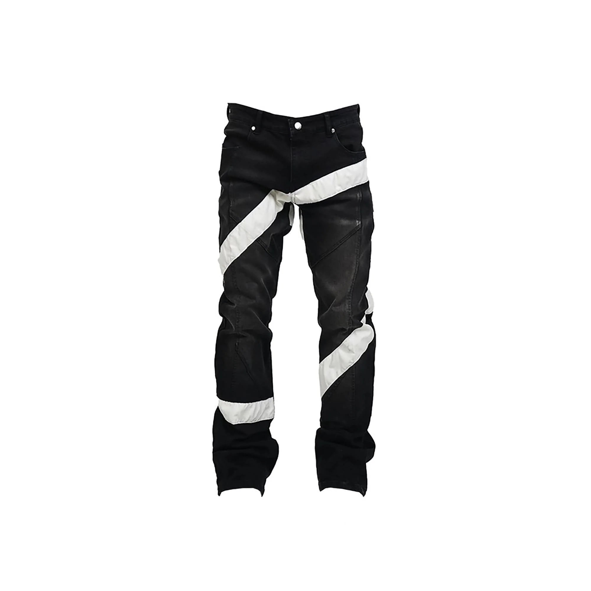 VINKID Infinite Cross Panel Embroidered Jeans
