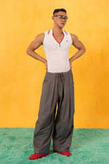 CLP Essential Pleated Drawstring Oversized Trousers