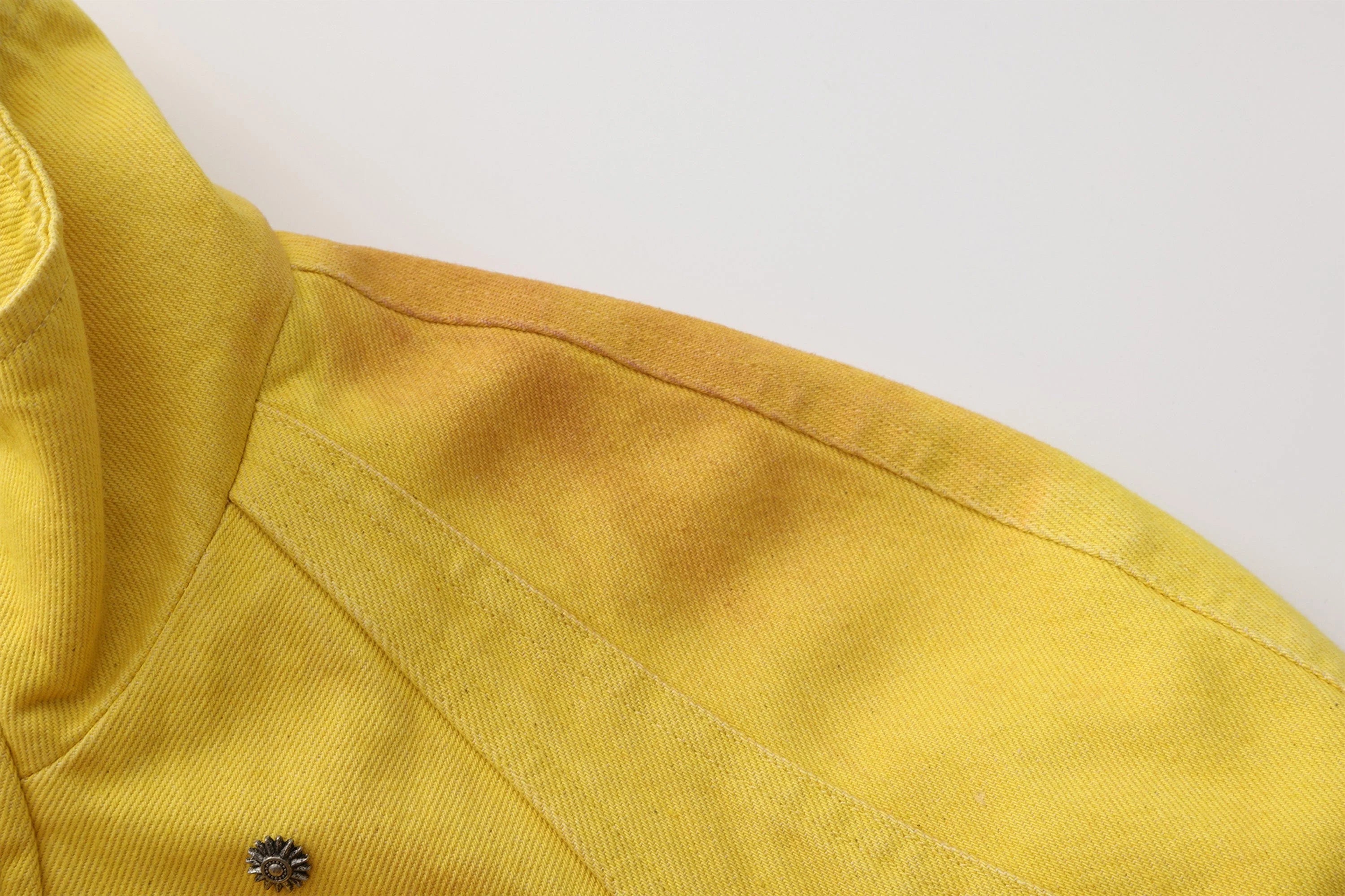 VANN VALRENCE Studded Gradient Stand Collar Oversized Jacket