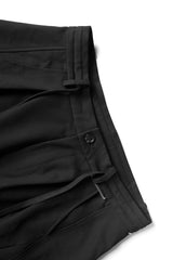 RELABEL Faux Layered Oversized Pants Black