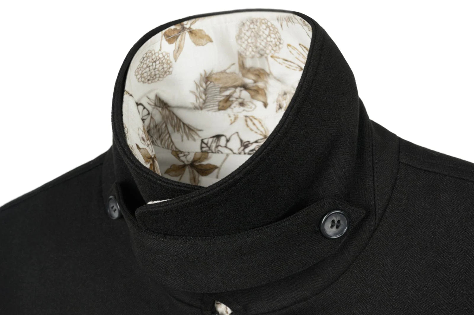 OKAYTHXBYE Double-Layer Floral Zip Jacket