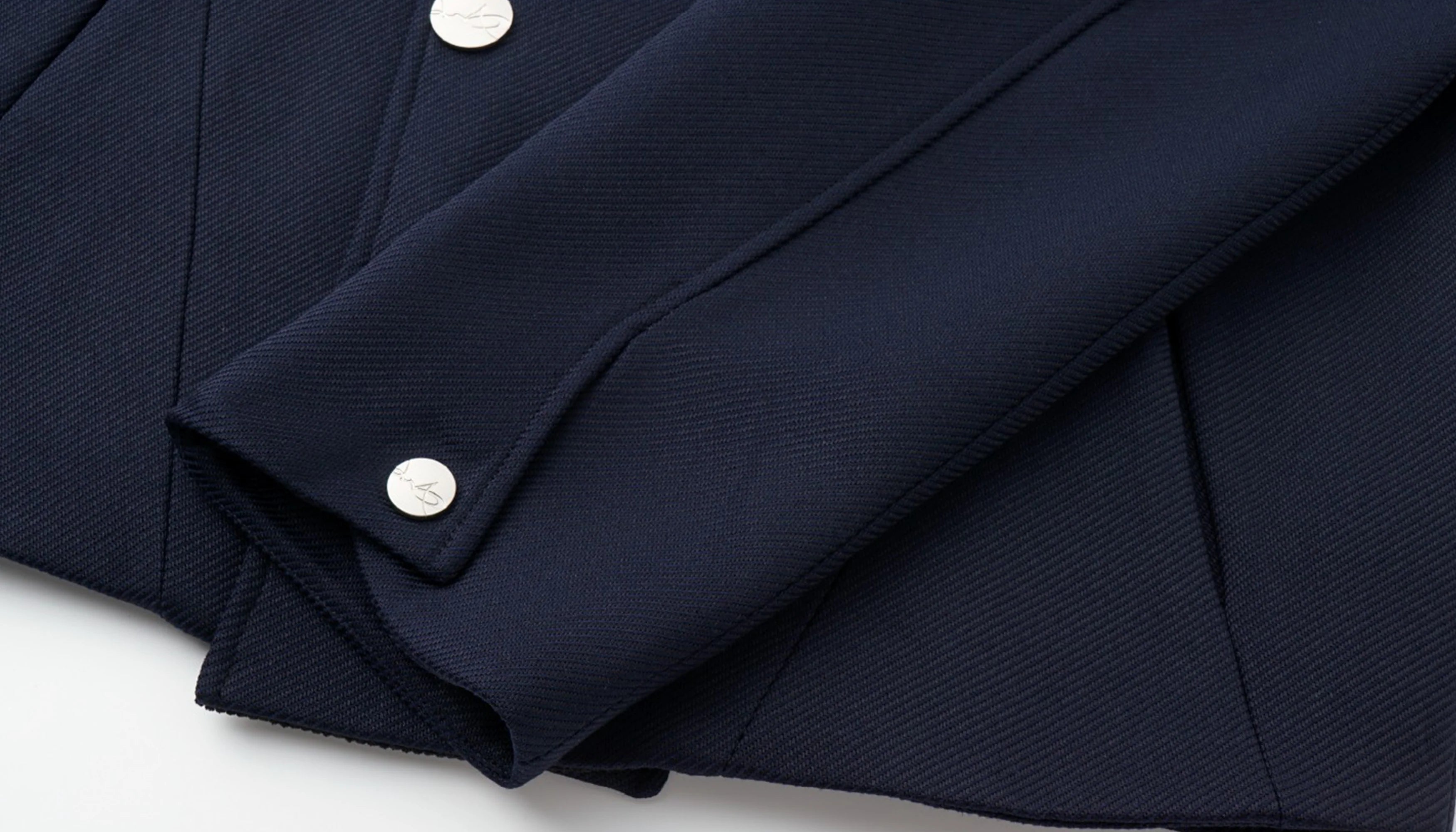 ALVNG AR ANTS Structured Wool-Blend Paneled Collar Jacket