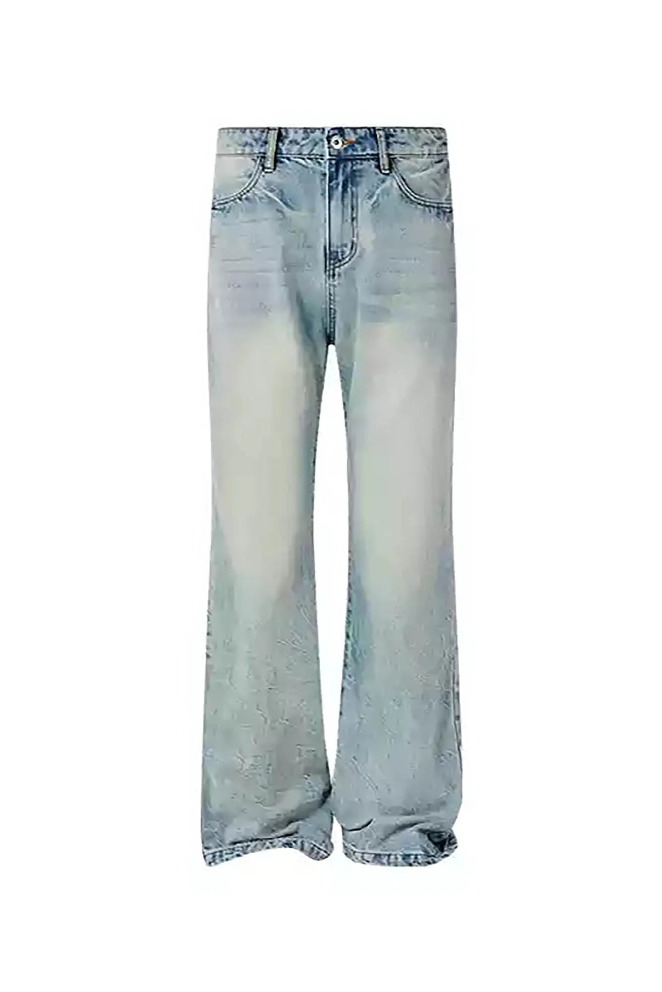 KREATE Classic Washed Straight-Leg Jeans
