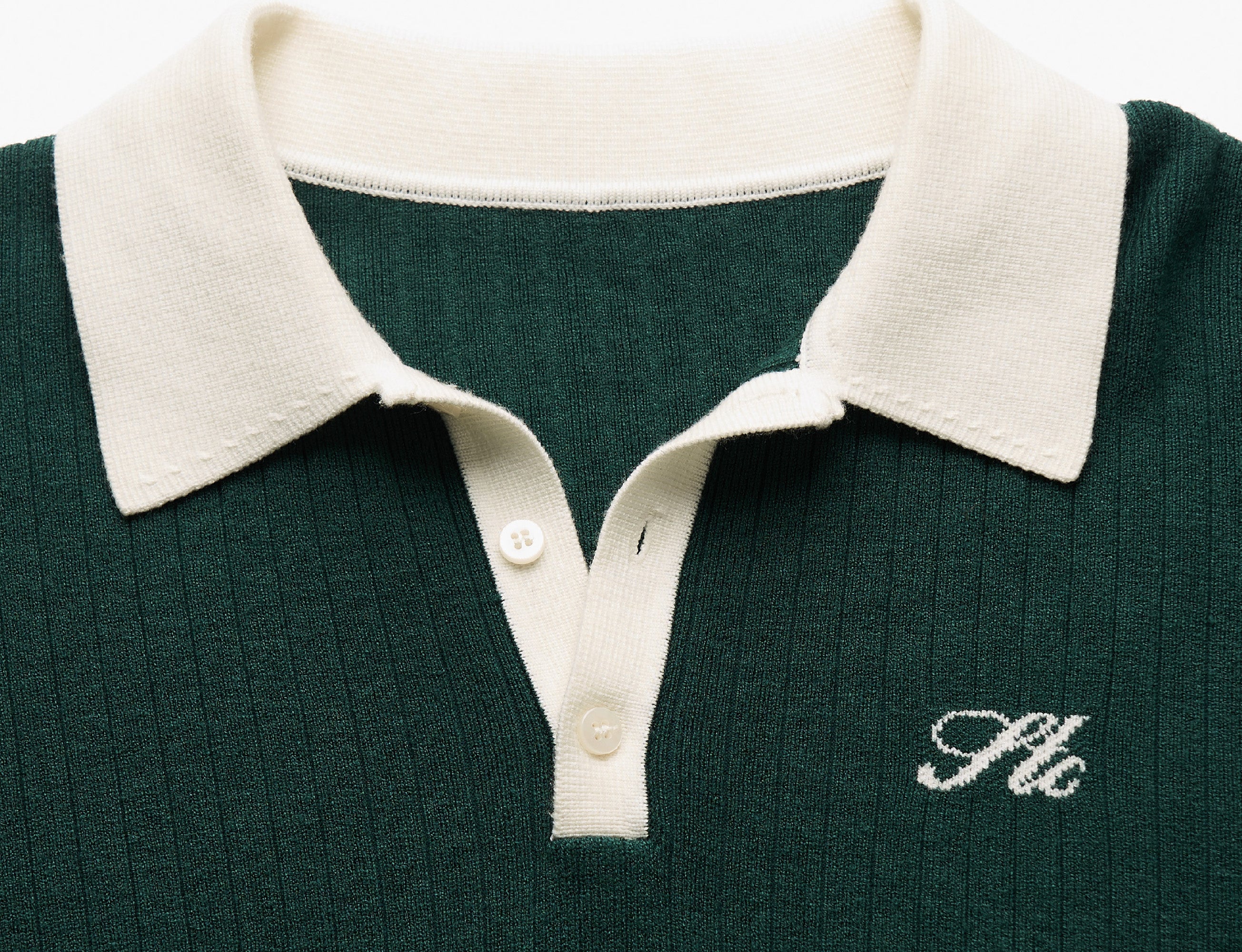 STEEPC Contrast Collar Polo Sweater