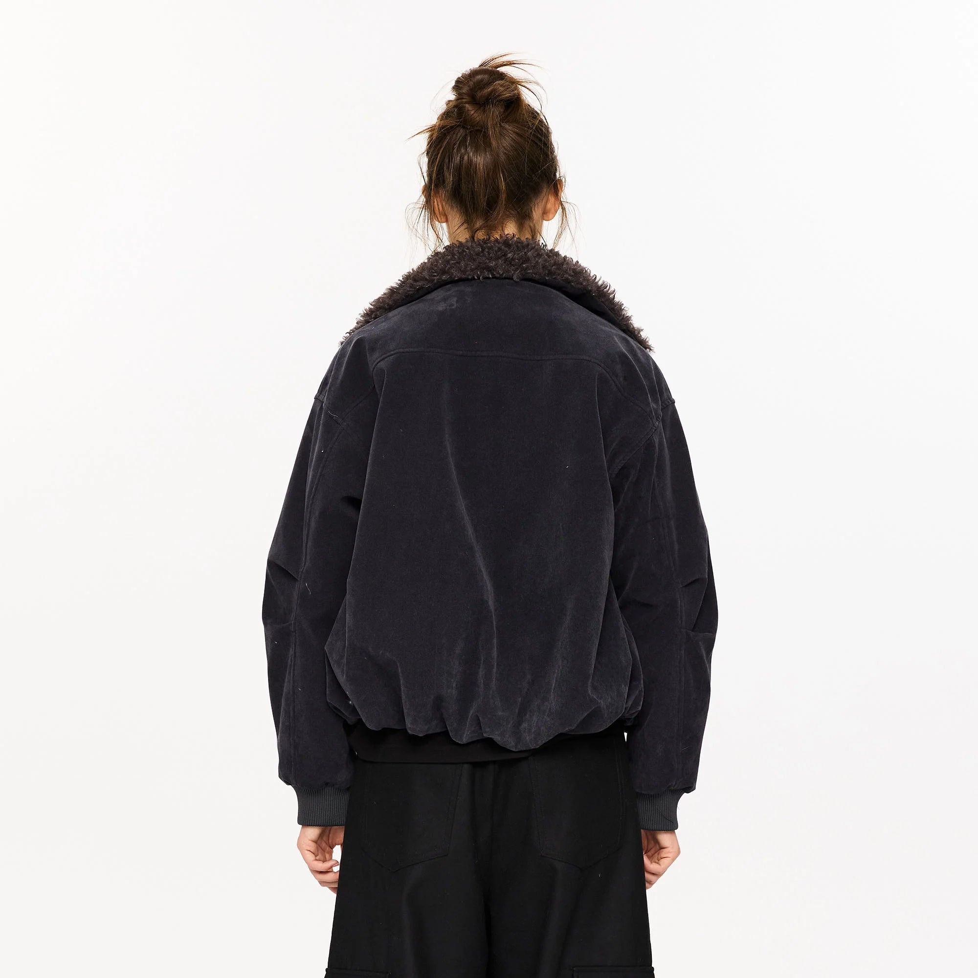 KREATE Suede Fuzzy Lining Jacket