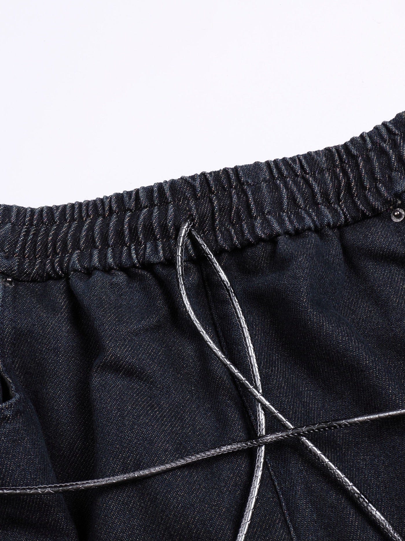 DND4DES Star Drawstring Deconstructed Denim Shorts