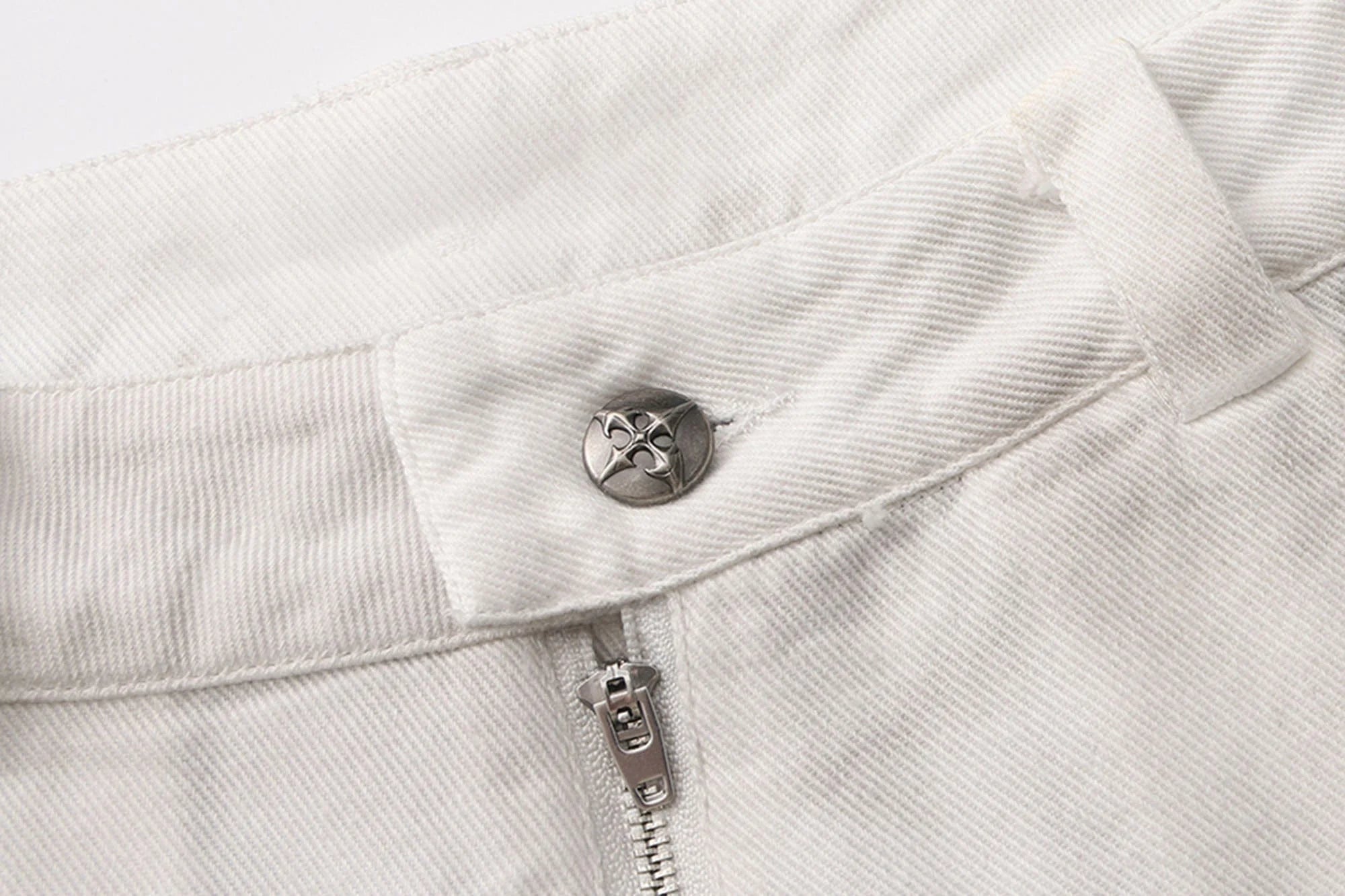 LUUUCAM Raw-Edge Double-Layer Mock Shorts Pants