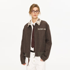 KREATE Contrast Floral Collar Jacket