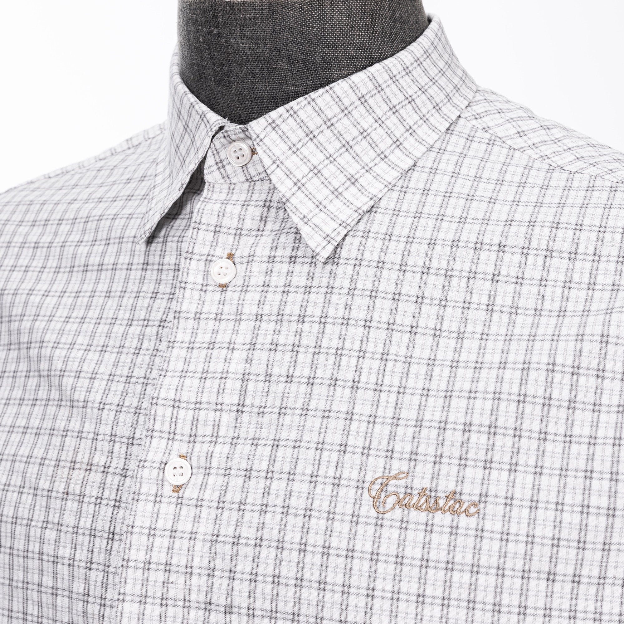 CATSSTAC Essential Gingham Embroidered Shirt
