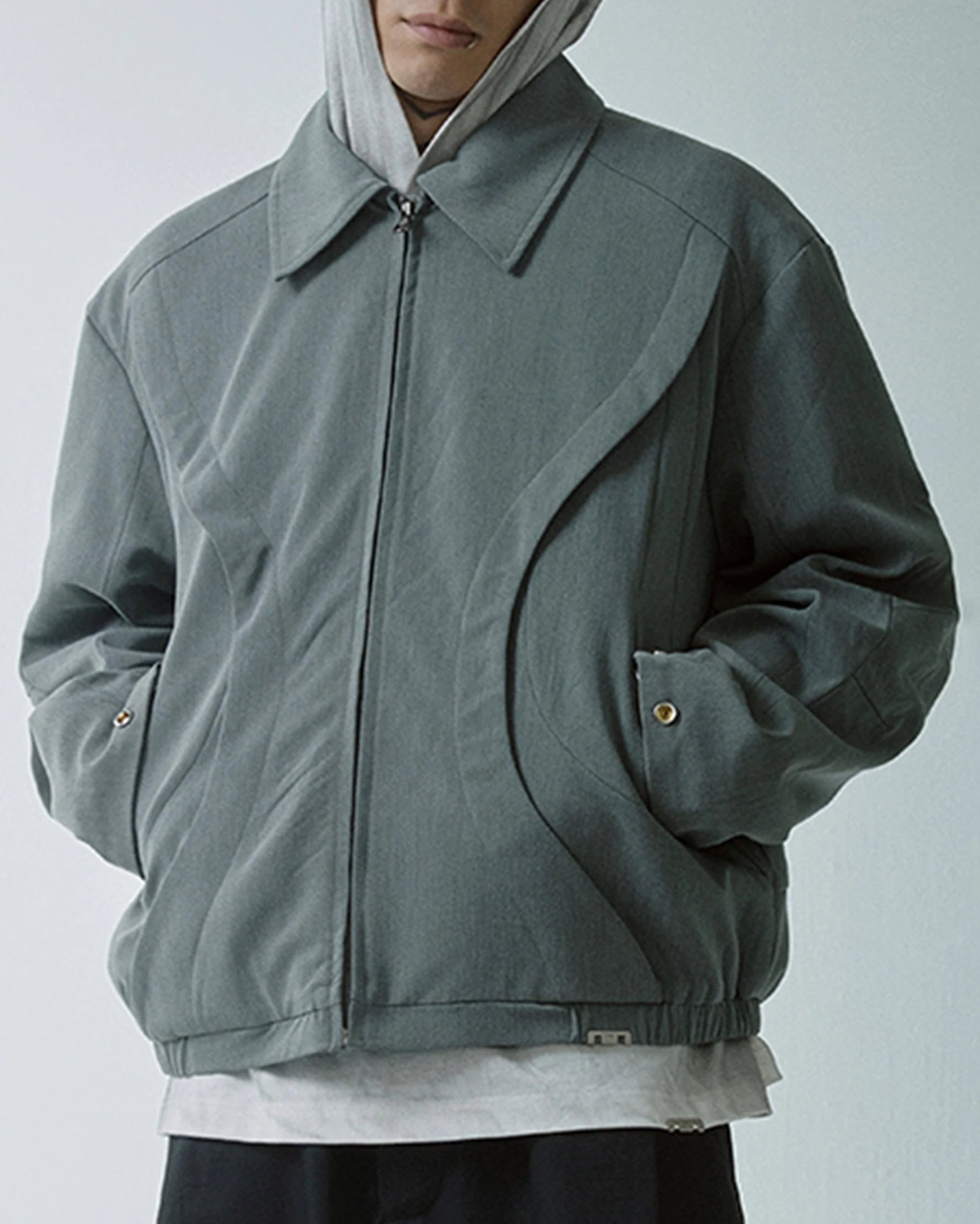 F2CE Deconstructed Layered Zip-Up Jacket
