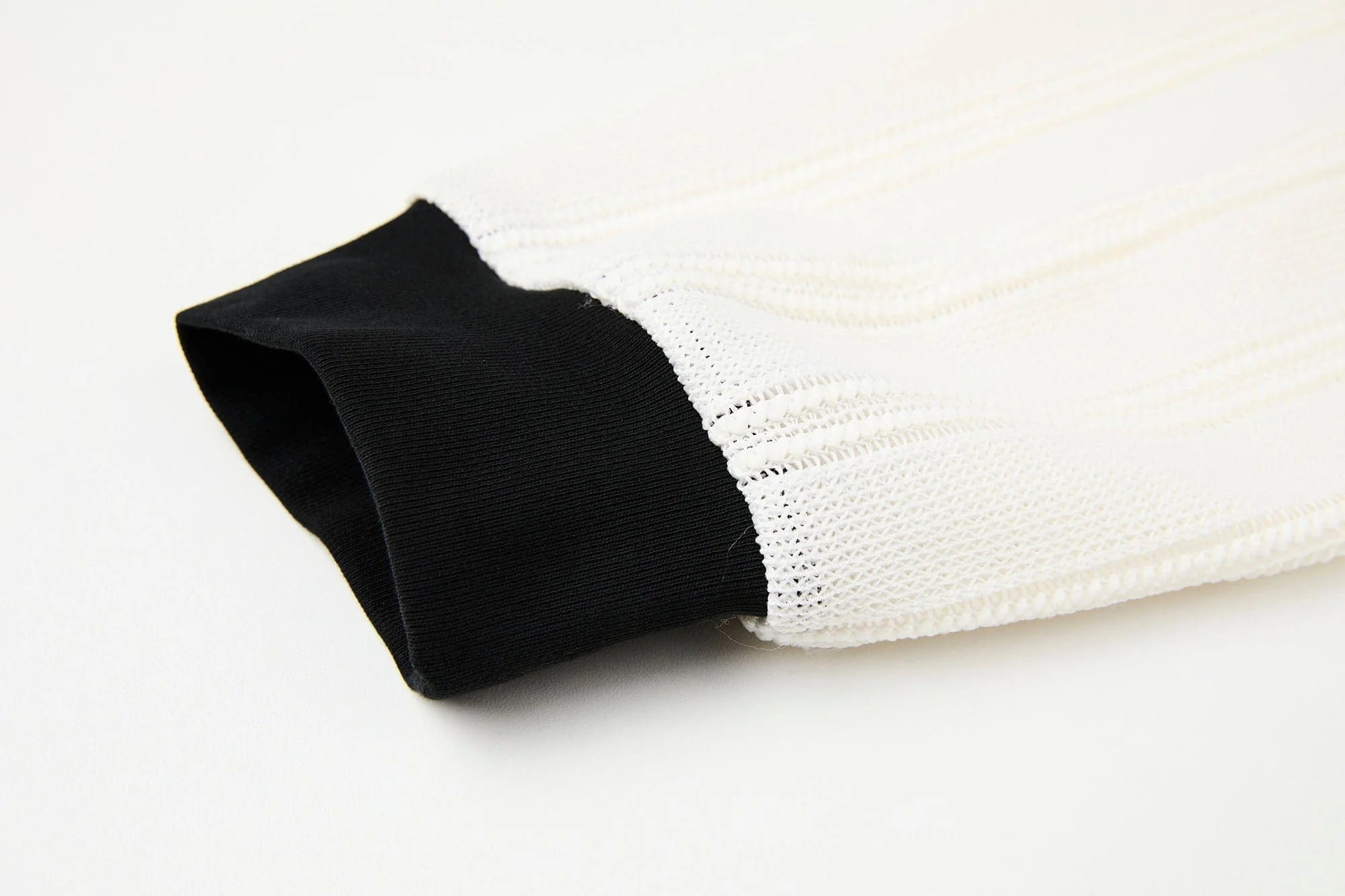 ORGANIC EMOTION Retro Sheer Striped Knit Raglan Jersey