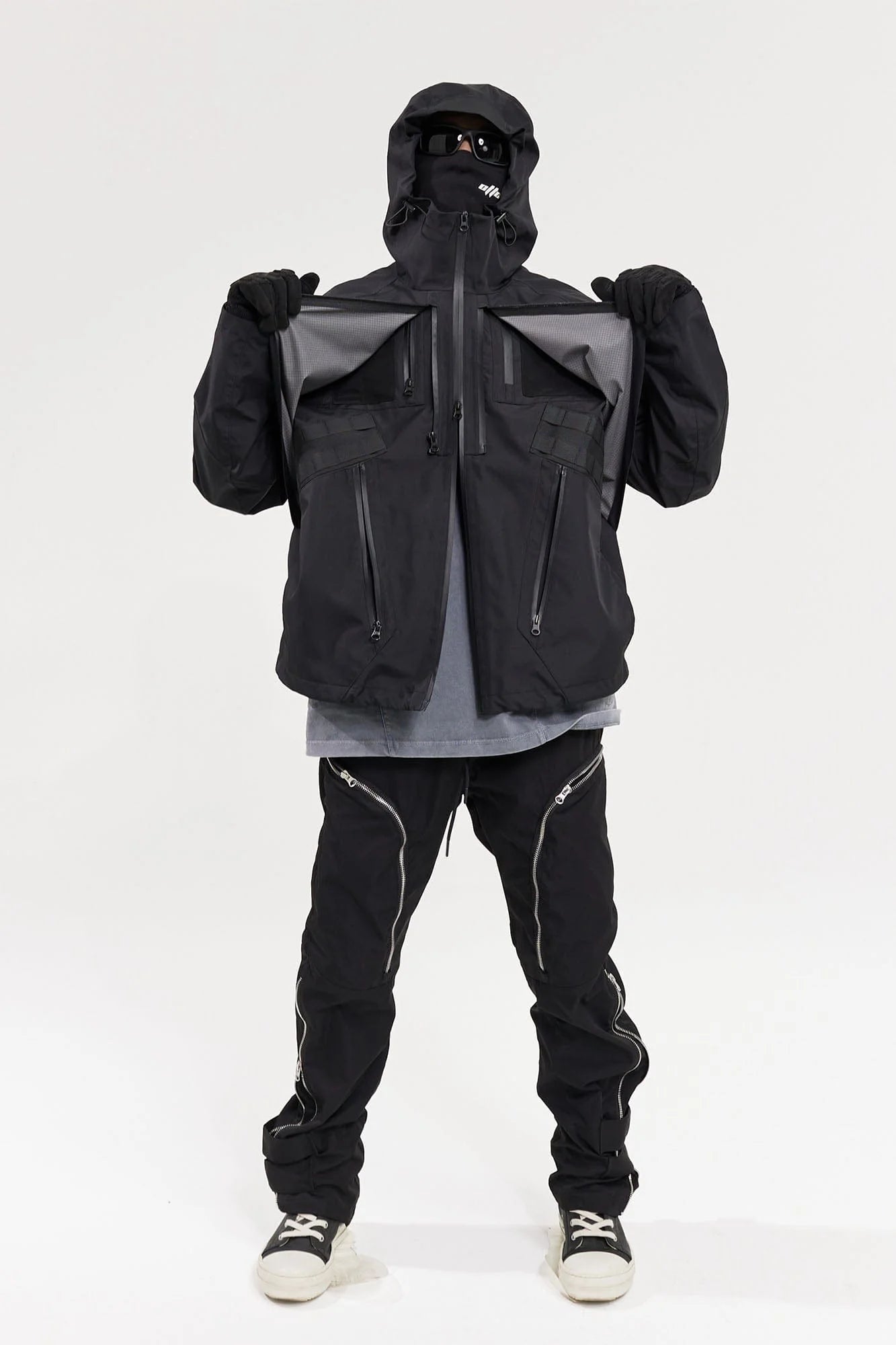 CATSSTAC Layered Multi-Pocket Waterproof Hooded Jacket