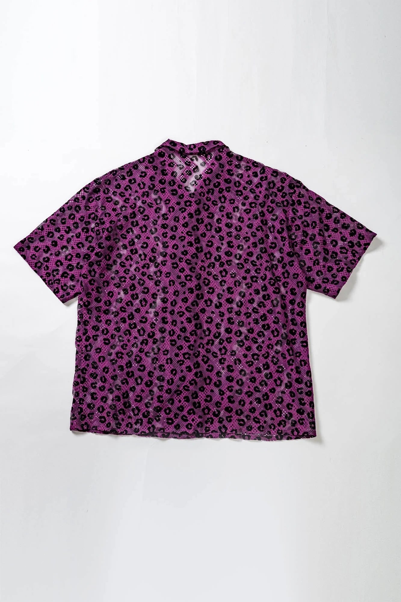 KADAKADA Leopard Lace Bone-Button Shirt
