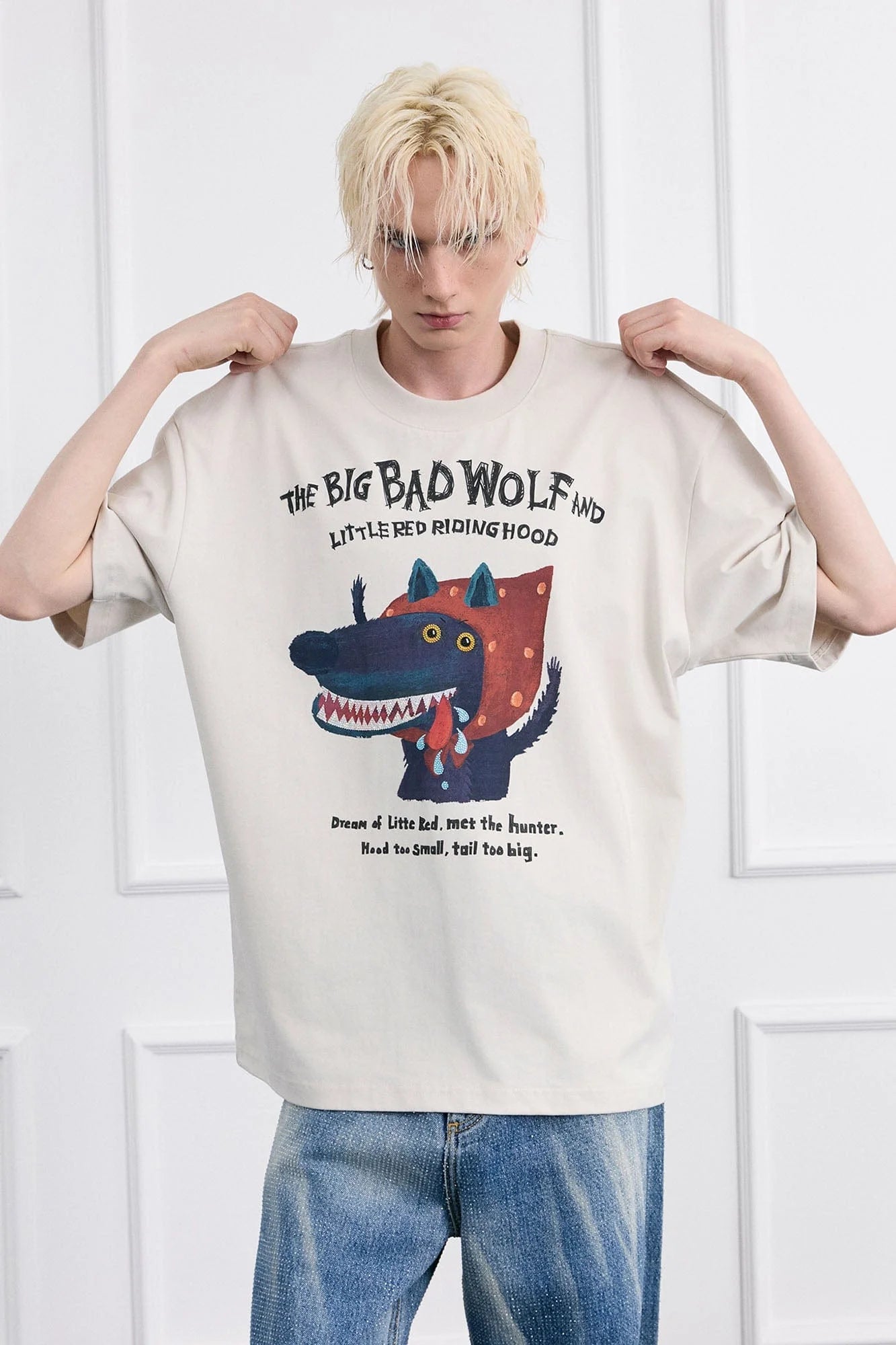 FACEONLAB Big Bad Wolf Oversized T-Shirt