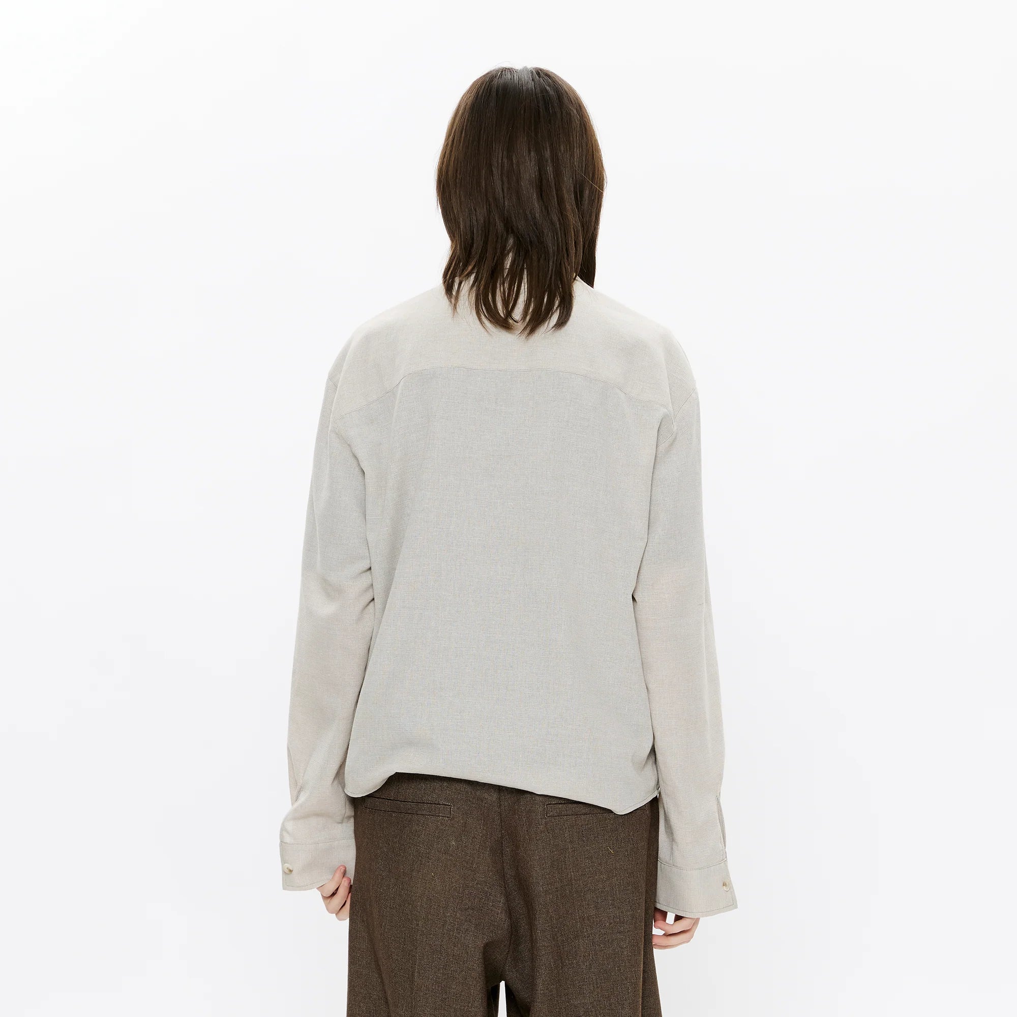 KREATE Linen Layered Check Shirt
