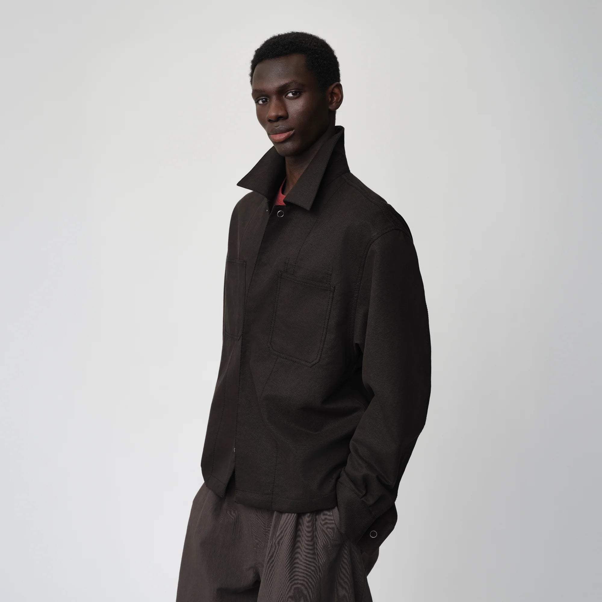 OPICLOTH Cotton-Blend Patch-Pocket Jacket