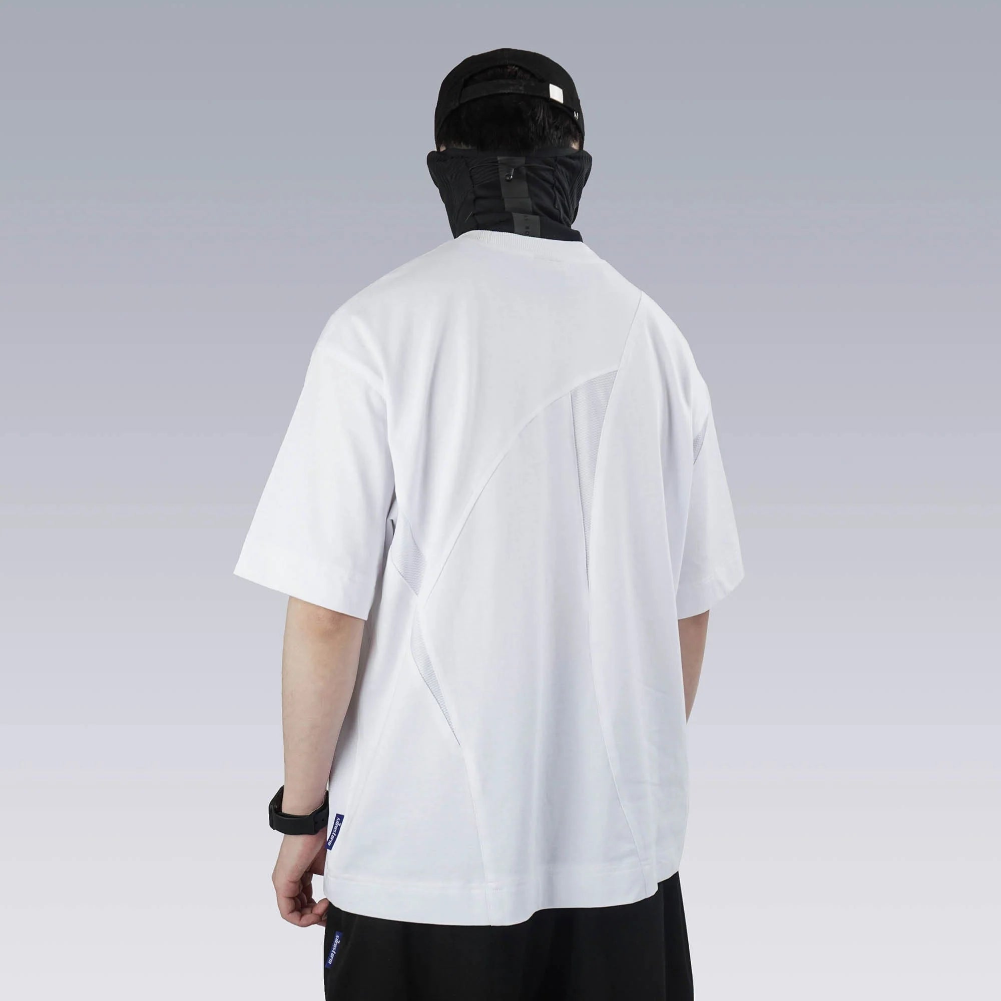 SILENSTORM Asymmetrical Mesh Deconstructed T-Shirt