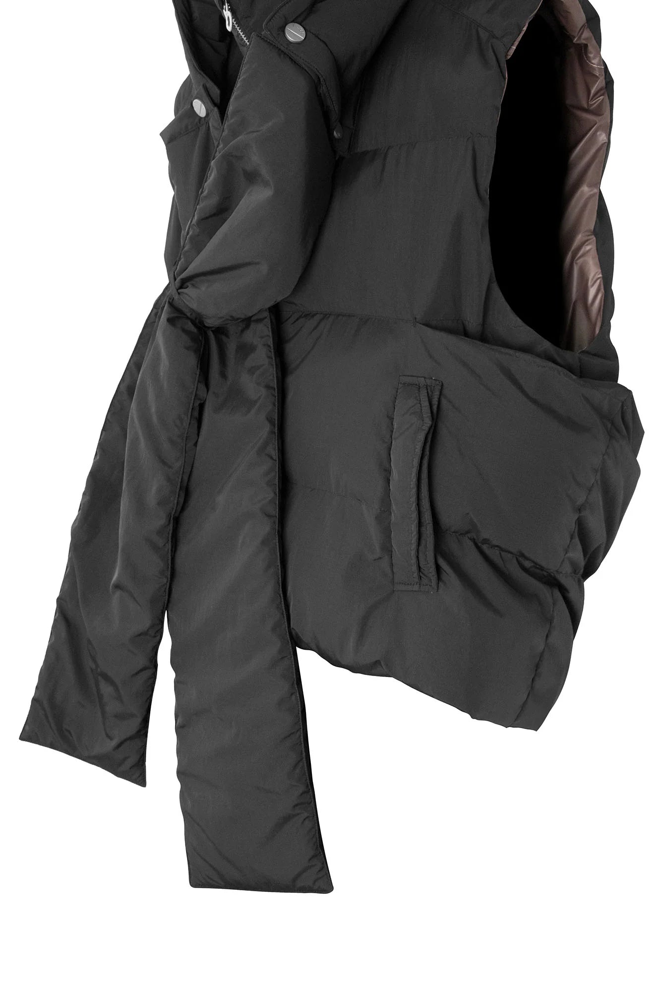 RELABEL Reversible Detachable Hooded Insulated Vest