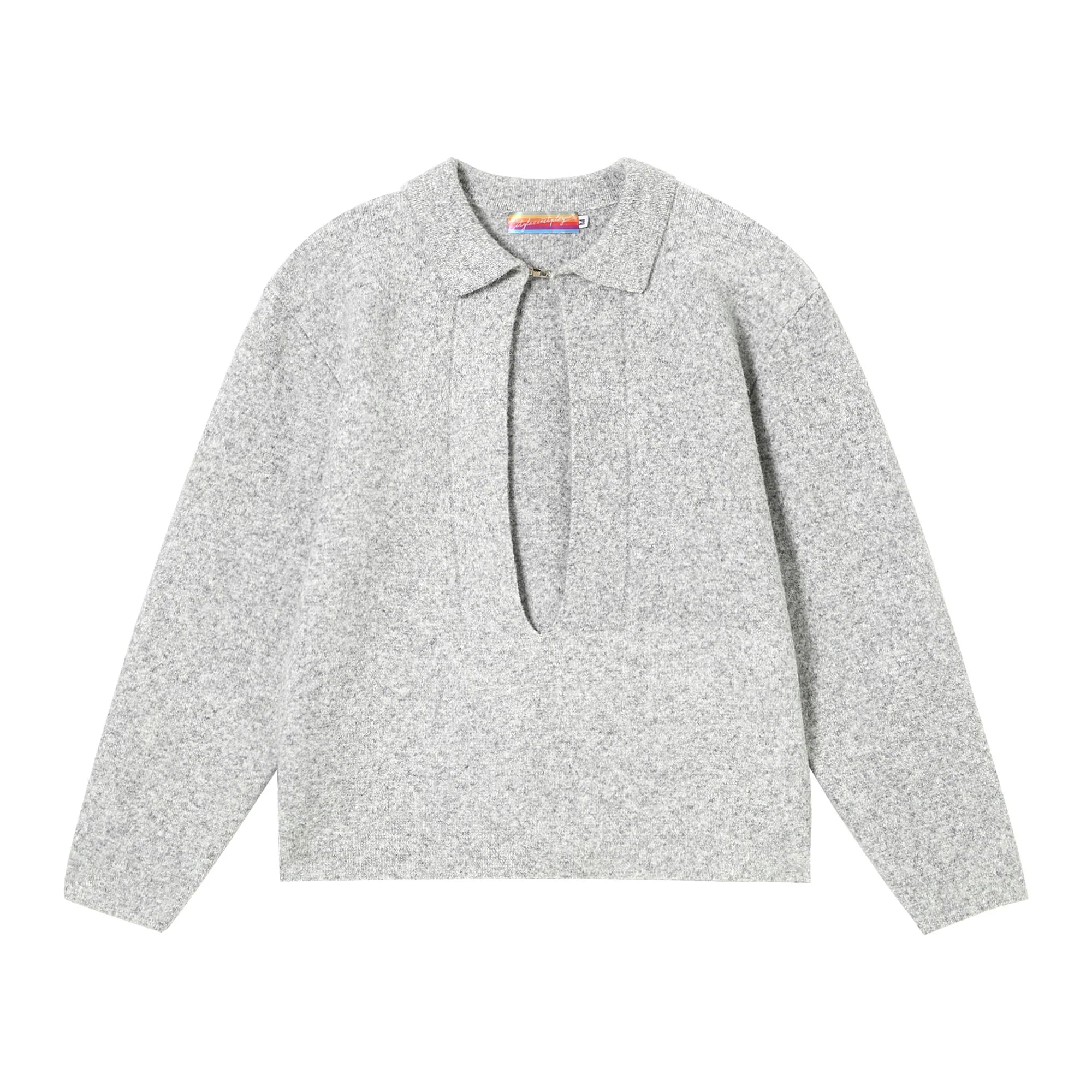 CLP Deep-V Oversized Wool-Blend Pullover