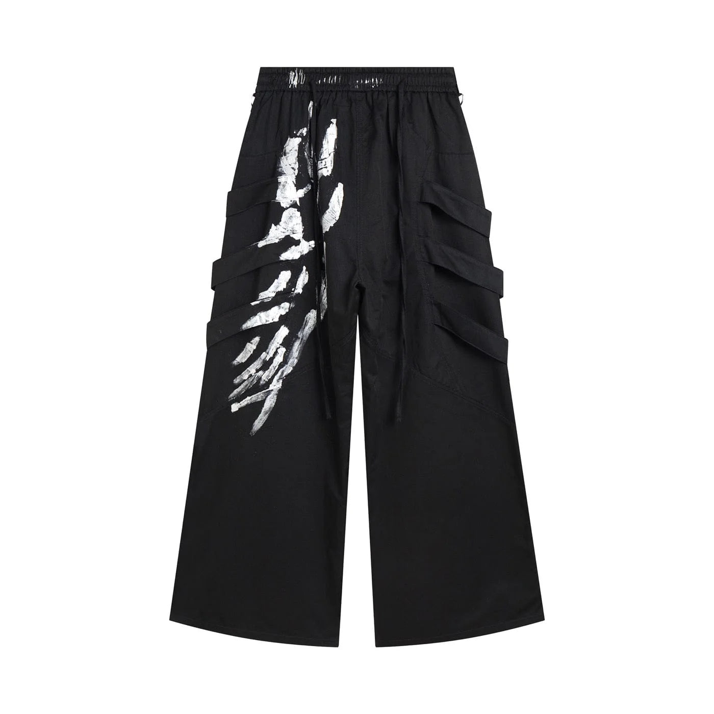 DND4DES Multi-Layered Striped Graffiti Cargo Pants