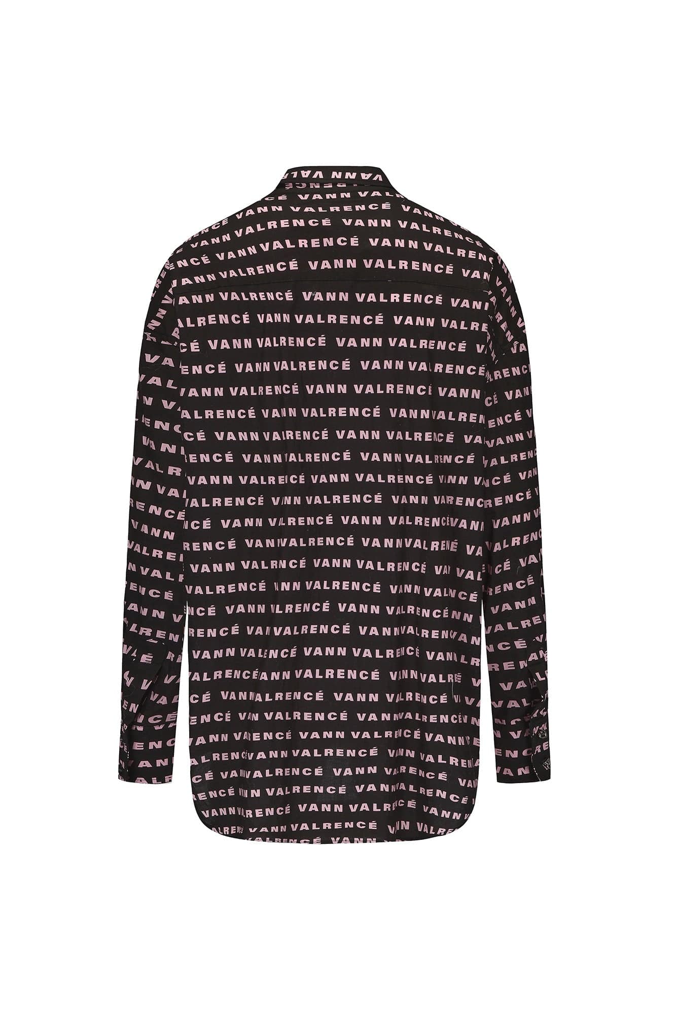 VANN VALRENCE Monogram Crystal-Studded Oversized Shirt