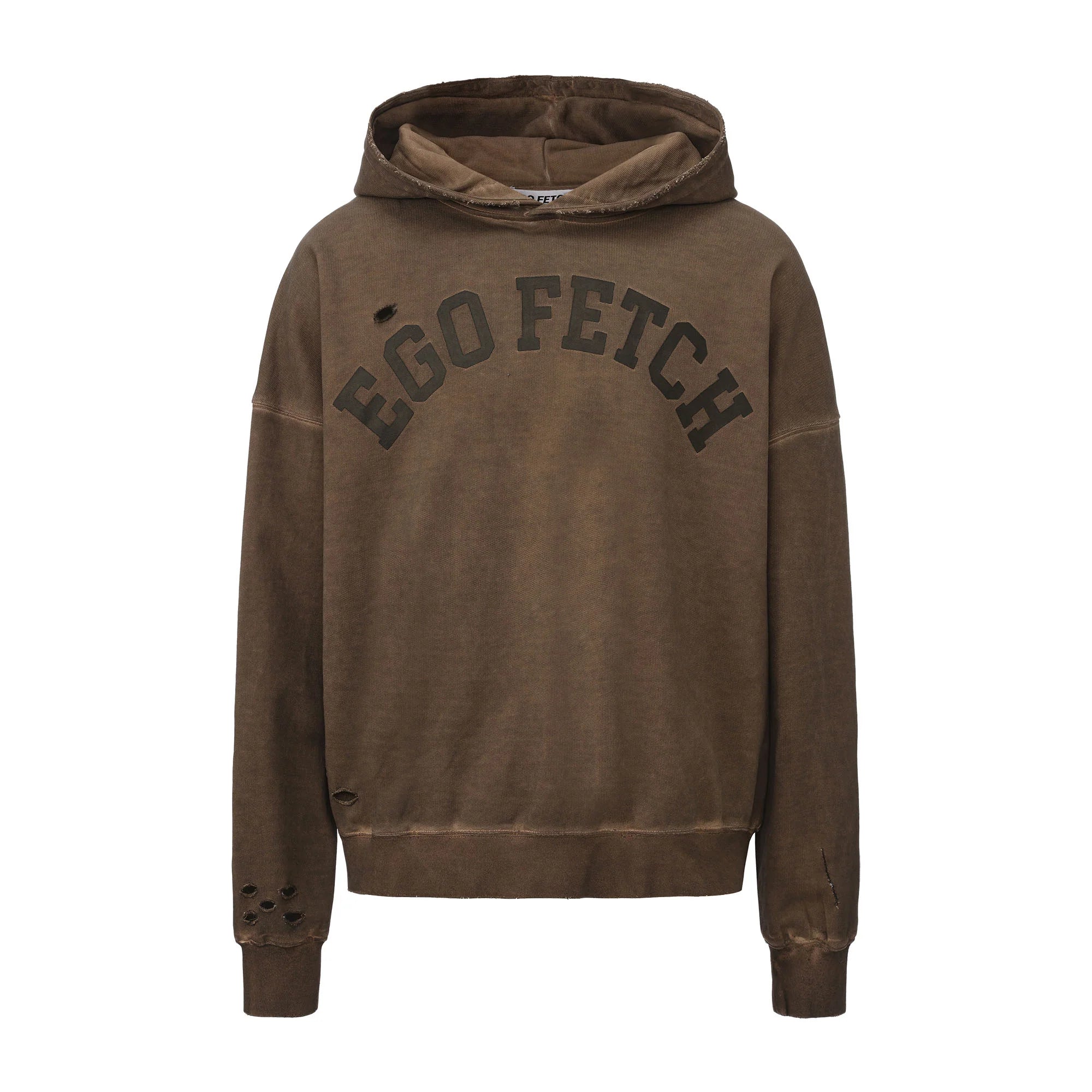 EGOFETCH Distressed Washed Hoodie