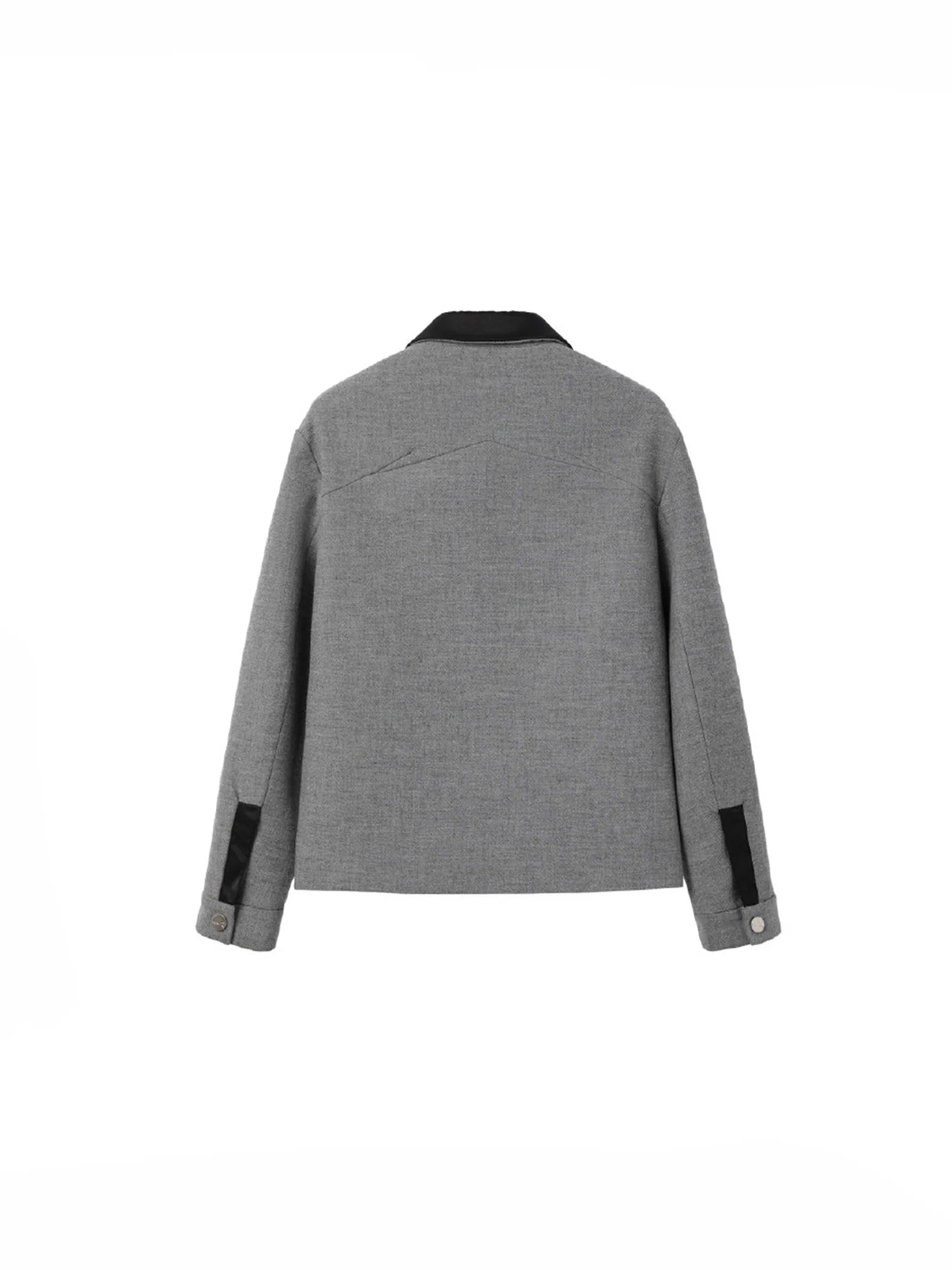 ALVNG AR ANTS Essential Contrast Collar Wool-Blend Jacket