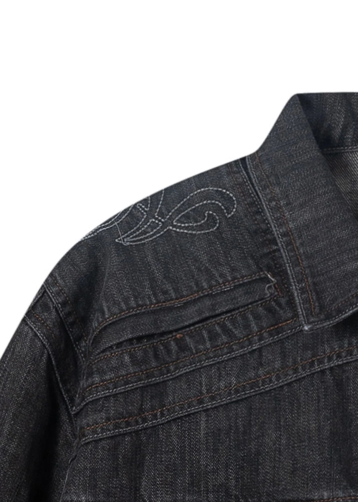 ARTIFICIAL WORLD Deconstructed Faded Denim Jacket