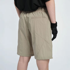 CATSSTAC Utility Crinkled Zip-Pocket Shorts