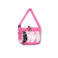 NOTHINGNESS WORLD Adjustable Skull Graphic Oversized Shoulder Bag