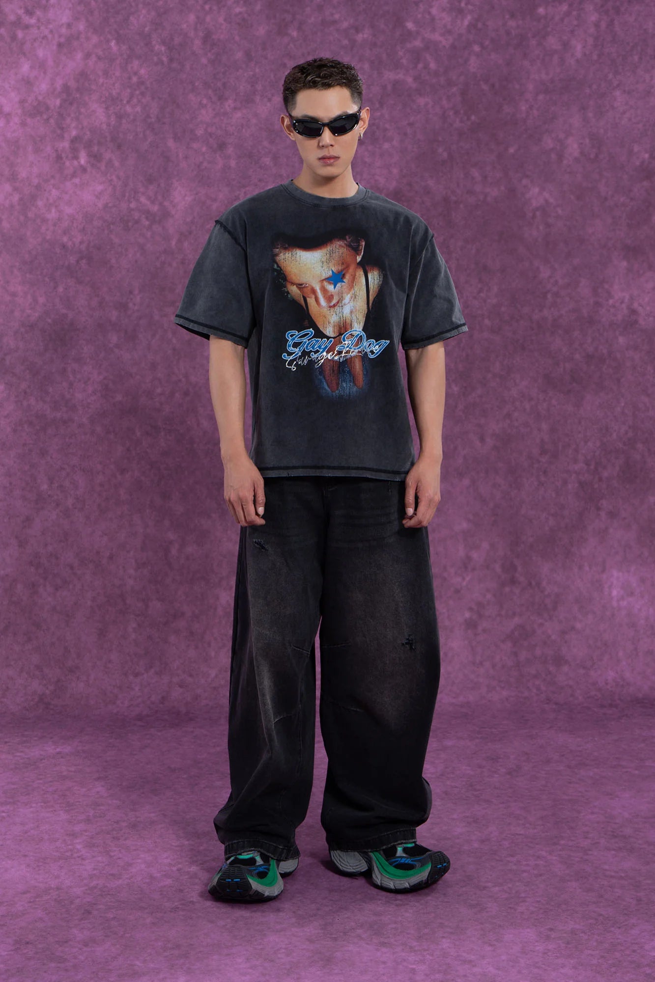 CLP Washed Balloon-Leg Jeans