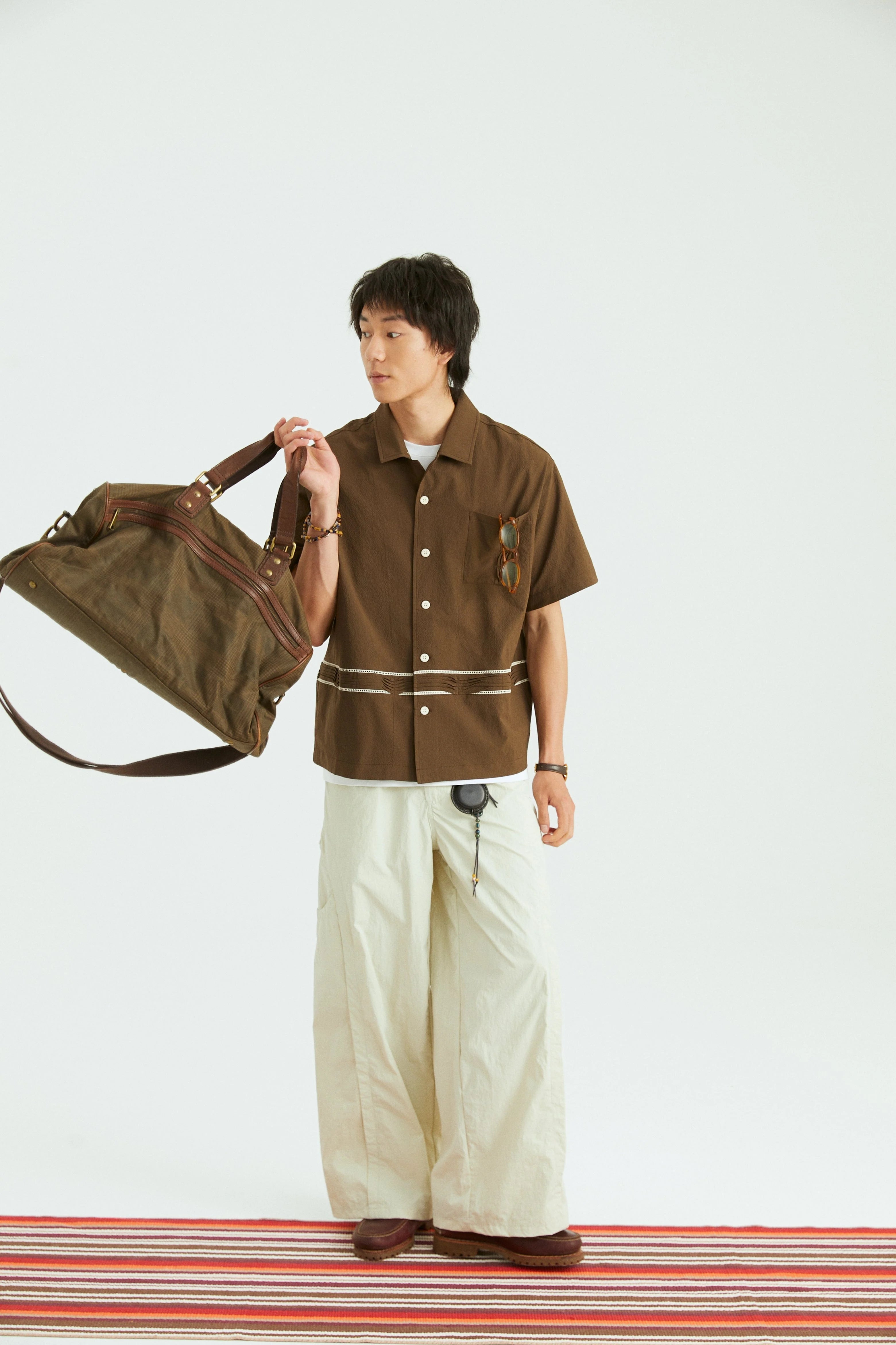 ONADAILYBASIS Curved-Pocket Paneled Utility Pants