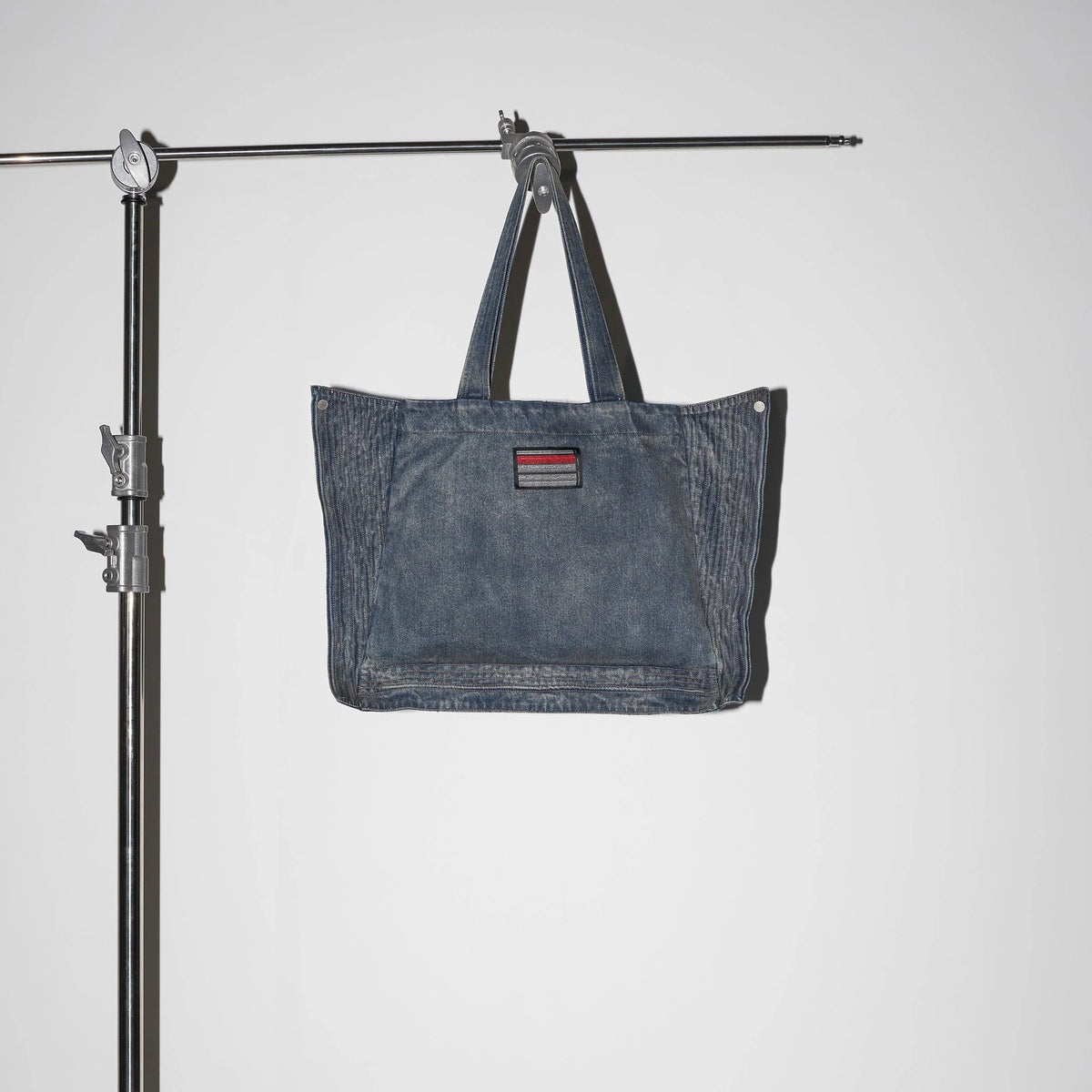 LABELROOM Modern Washed Foldable Denim Tote Bag