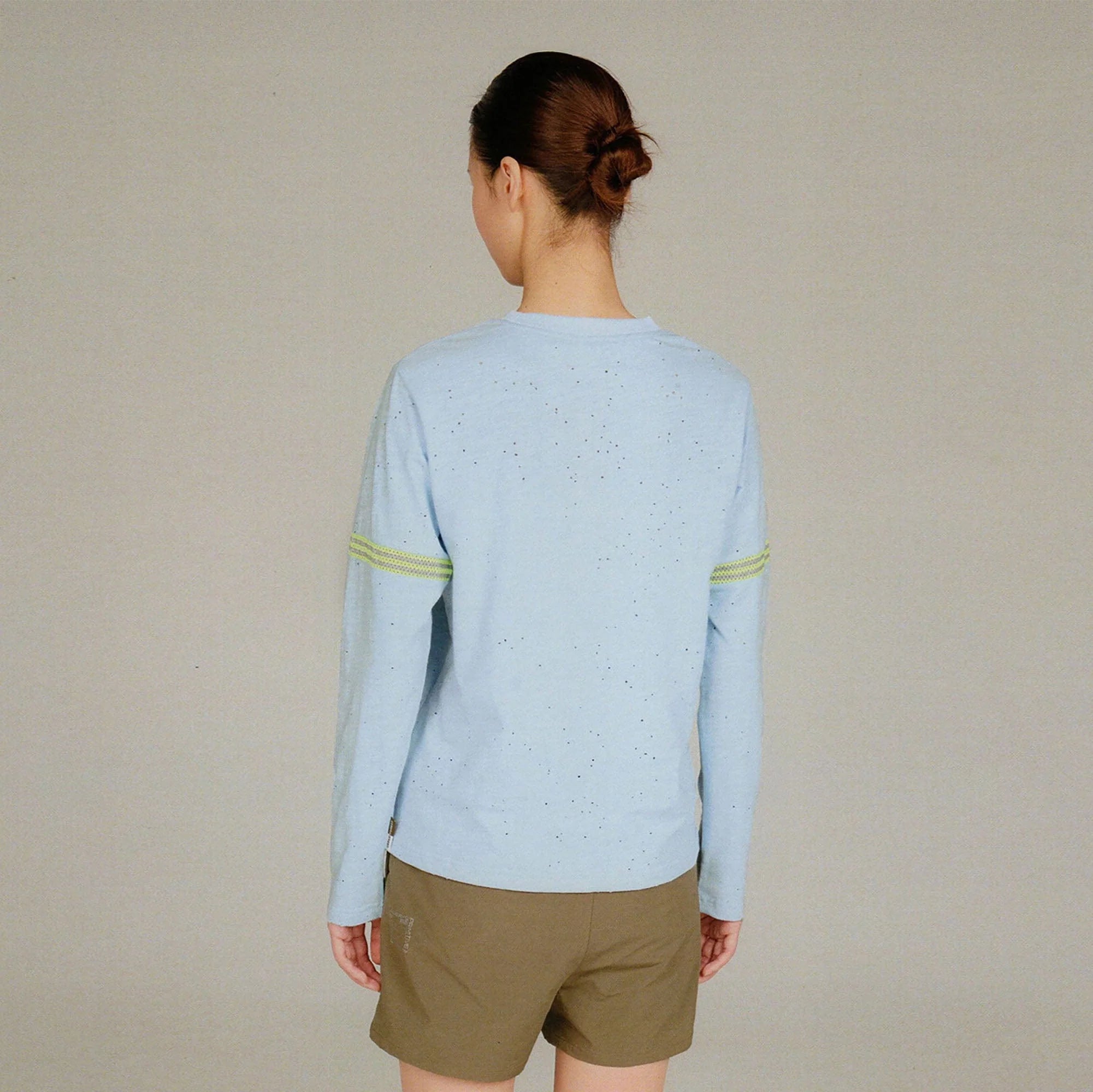 URBAN+FOREST Speckled Reflective Stripe Long-Sleeve Tee