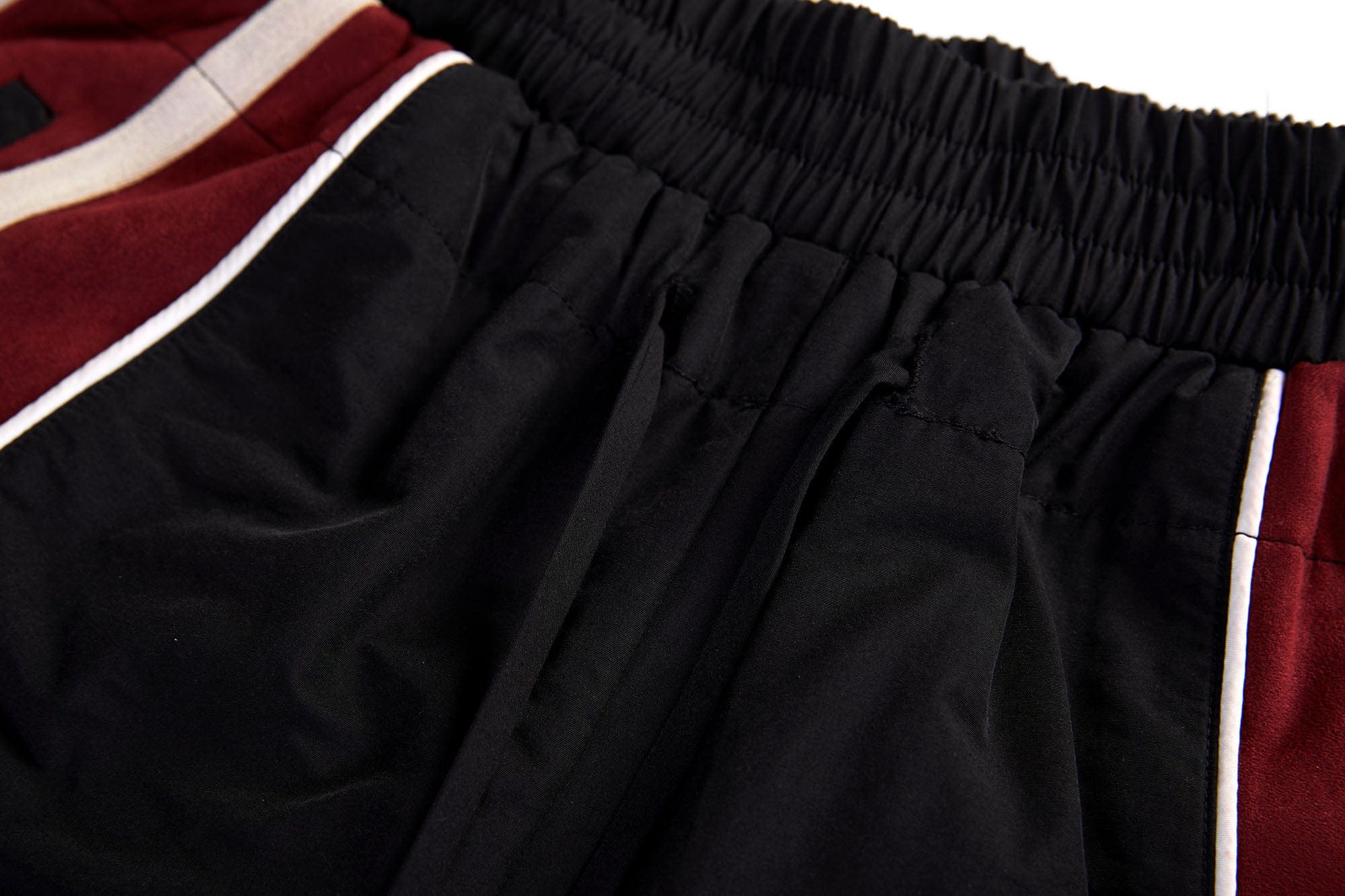ERROR CODE ROBOT Diagonal Stripe Suede Track Pants