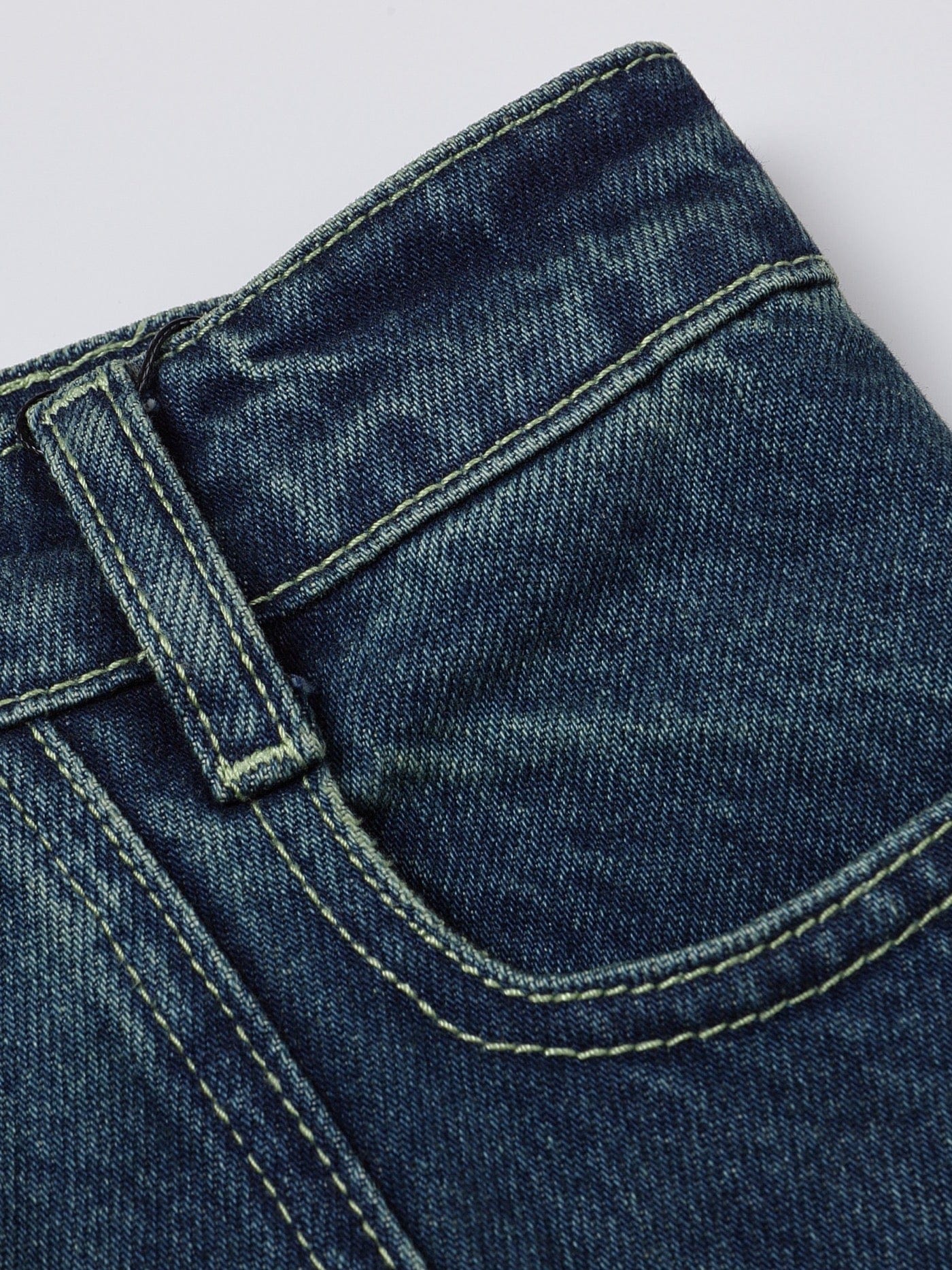 DND4DES Deconstructed Cutout Denim Skirt