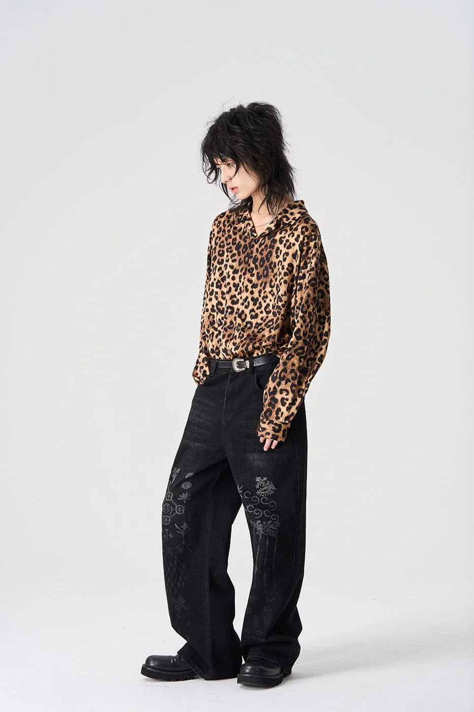 EPIC POETRY Leopard Cuban Shirt
