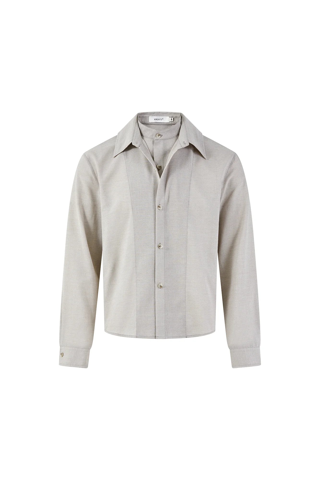 KREATE Linen Layered Check Shirt