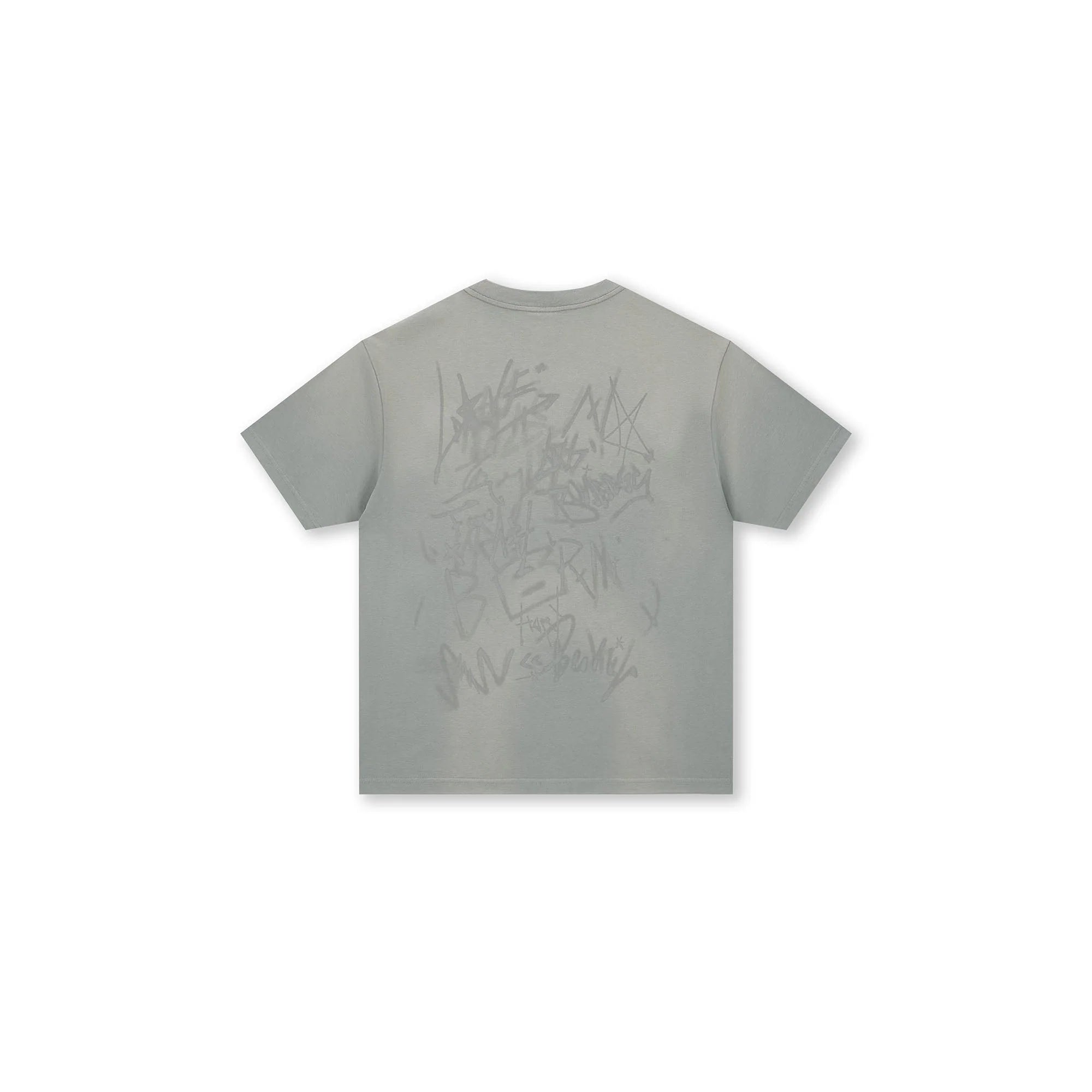 BONELESS Graffiti Distressed Washed T-Shirt