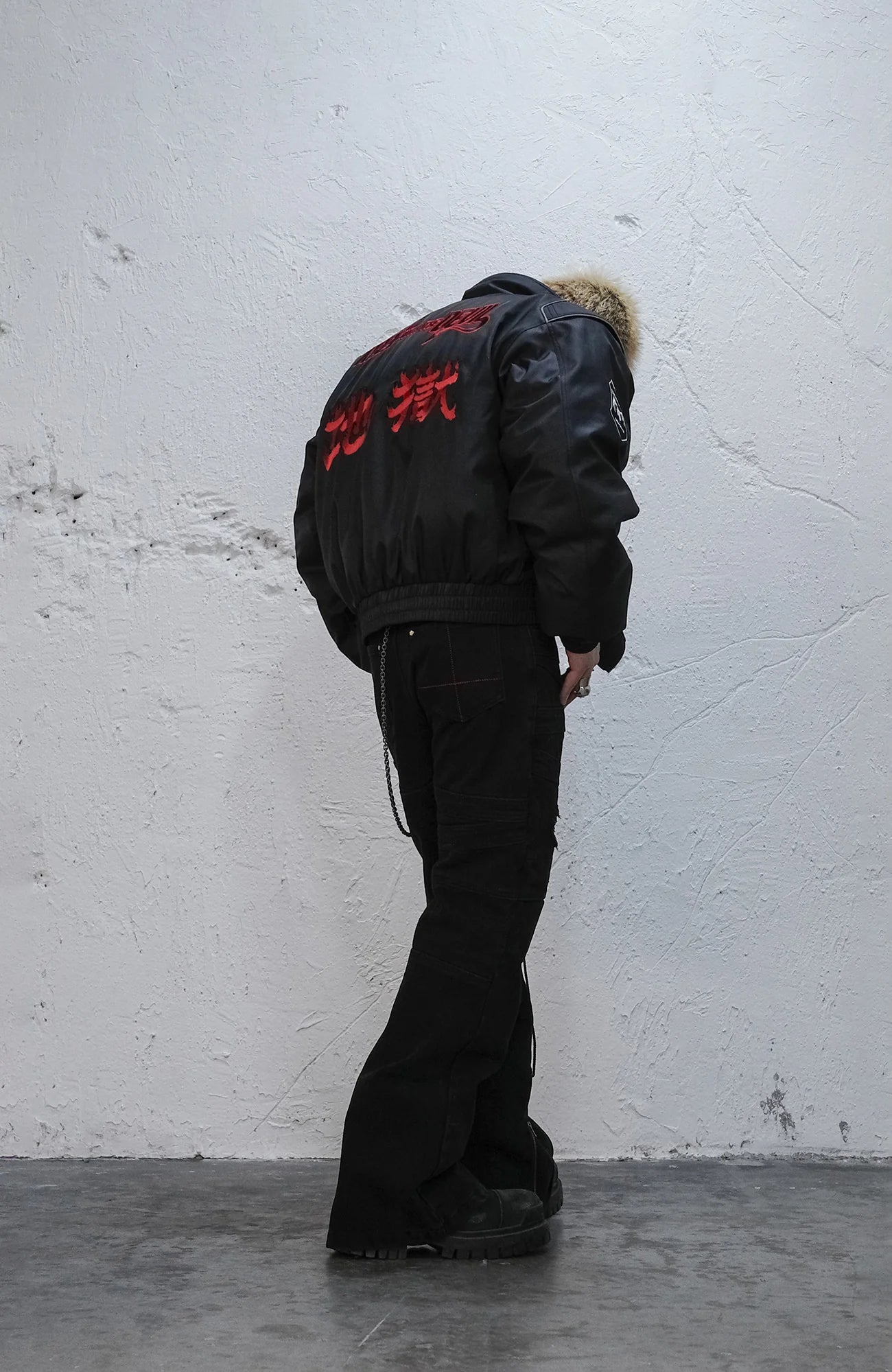 UNDERWATER Serpent Skin Distressed Jeans