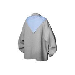 RELABEL Striped Sailor Collar Tie Sweatshirt