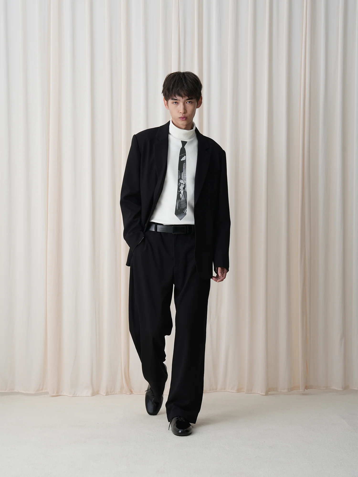 OUYANG WENJUN Classical Double-Breasted Oversized Blazer