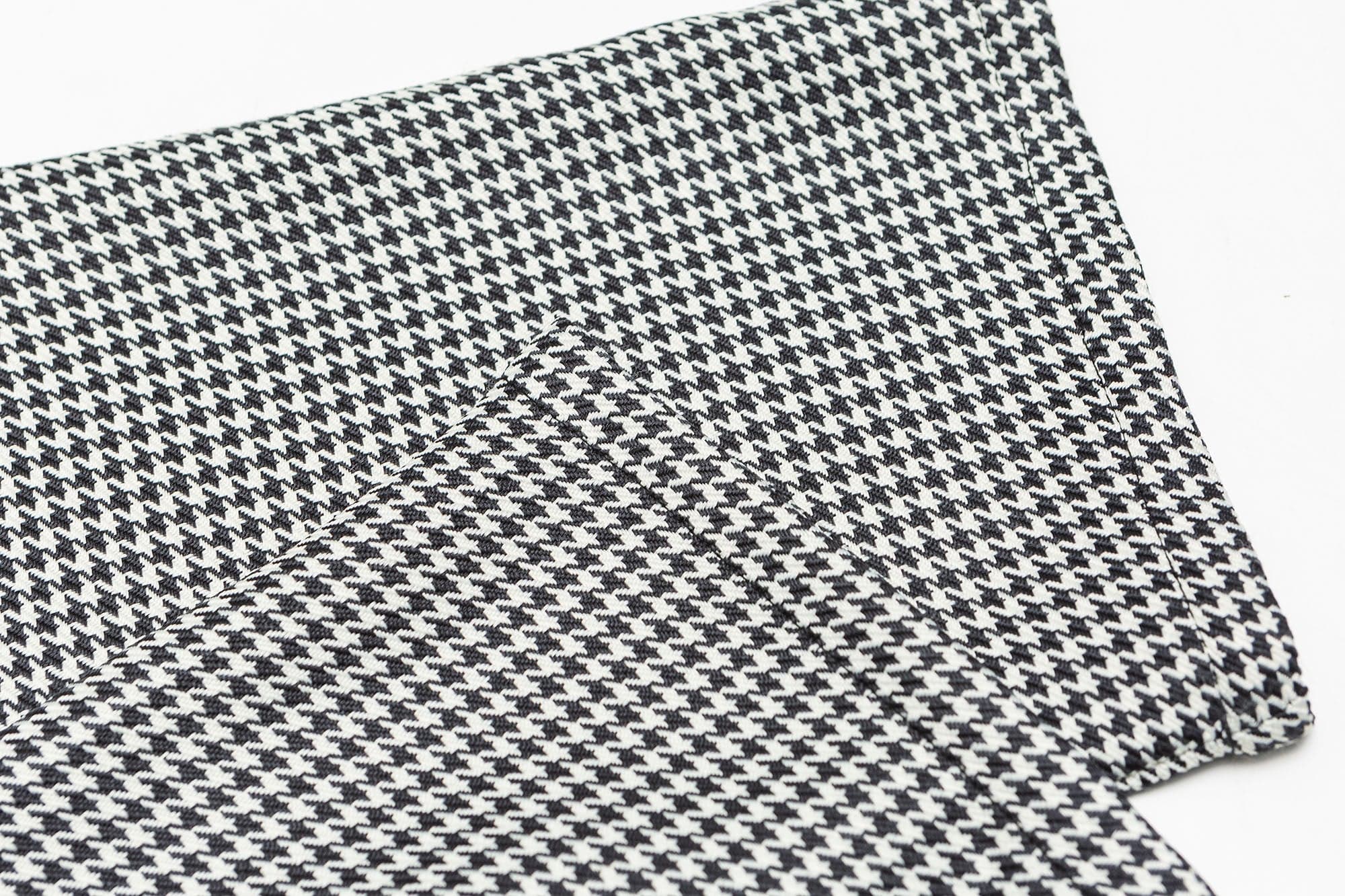 ME DA IGUAL Elastic Waist Houndstooth Tapered Trousers