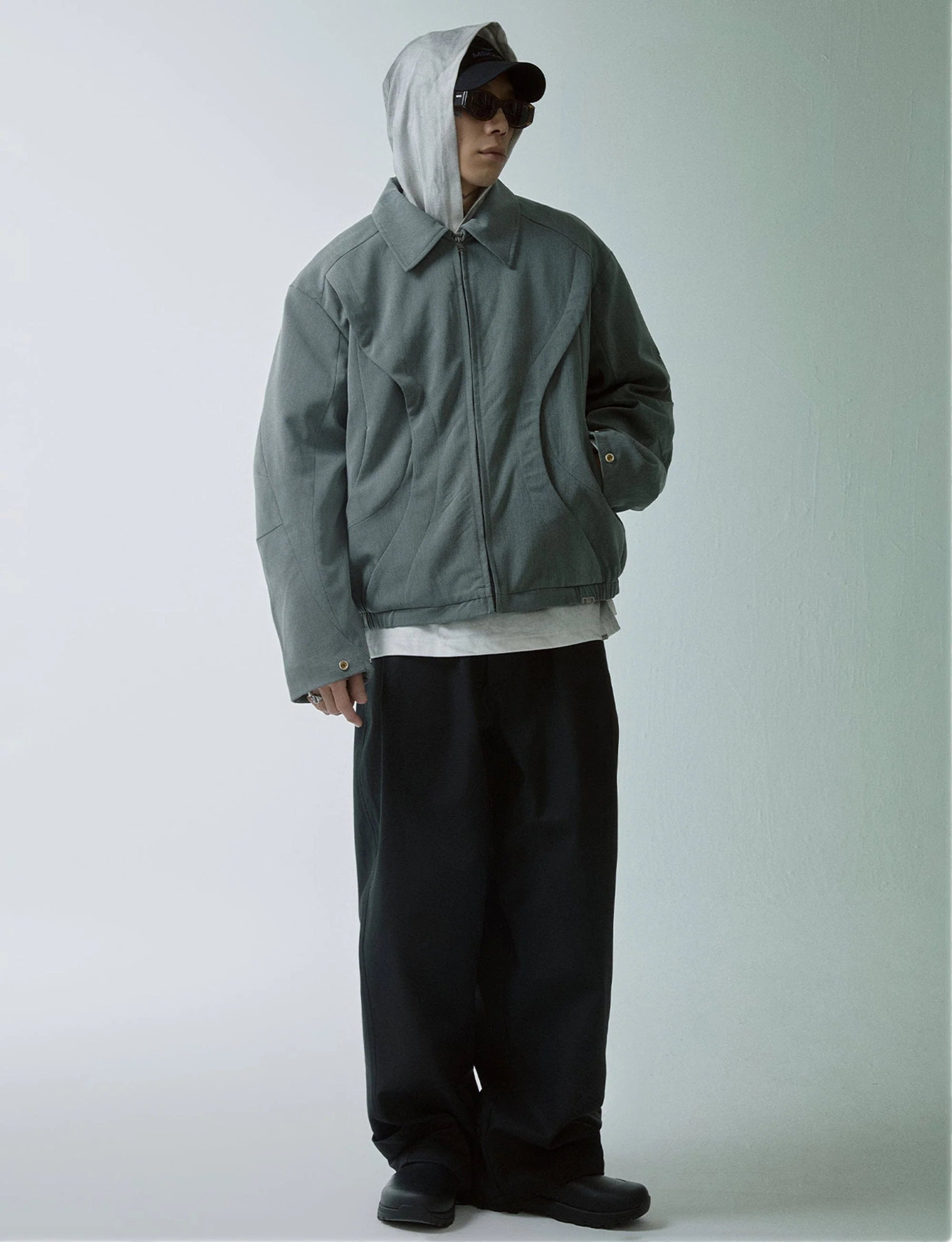 F2CE Deconstructed Layered Zip-Up Jacket