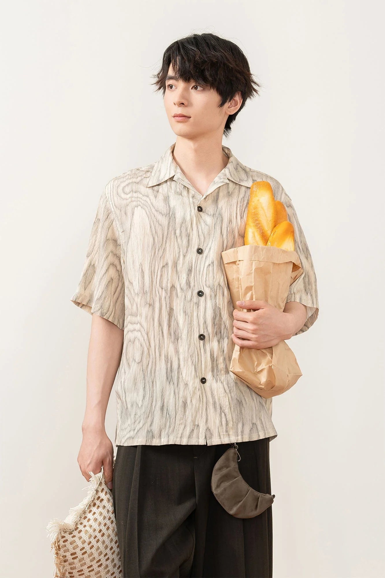 MOITIEDEPETALE Tree Ring Cuban Half Shirt