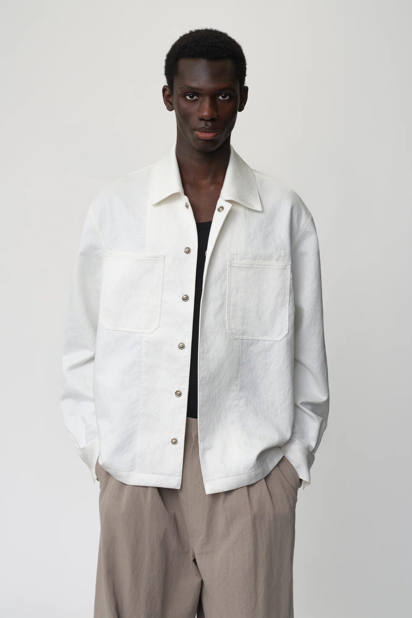 OPICLOTH Cotton-Blend Patch-Pocket Jacket