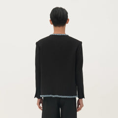 ORAL UTOPIA Tweed Trimmed Edge Jacket