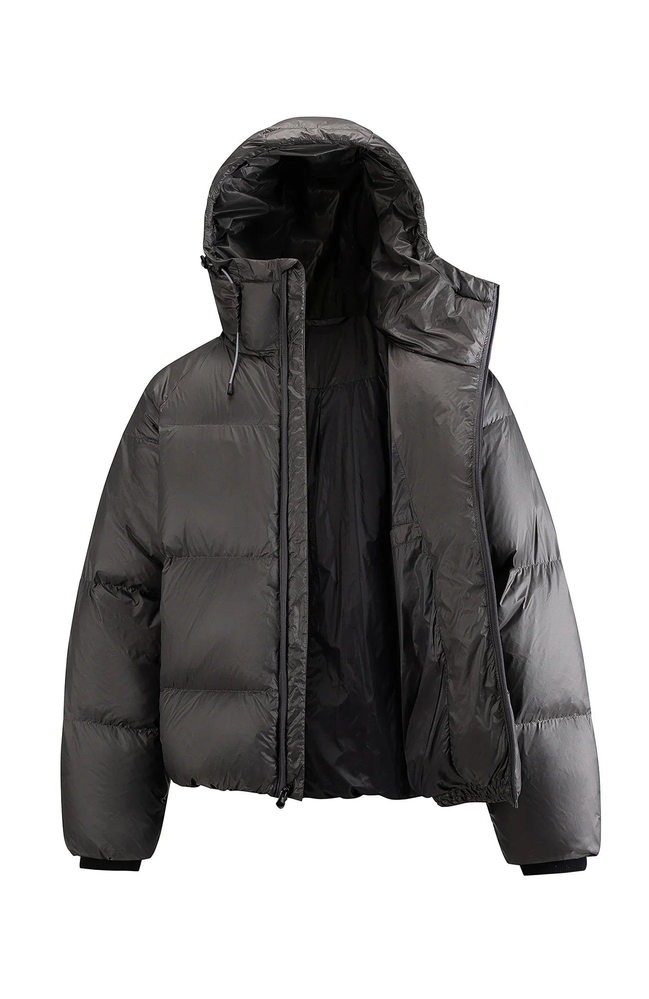7440 37 1 Drawstring Hooded Thickened Down Puffer