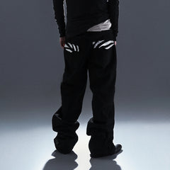 PCCVISION Silver Tiger Sequin Jeans